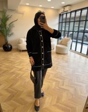 siyah 485 angora hırka 2