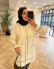 ekru 485 angora hırka 2