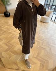 kahve 2992 fermuarlı kap 2