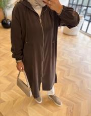 kahve 2992 fermuarlı kap 4