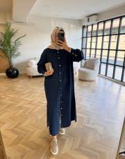 lacivert 9058 denim araboy gömlek