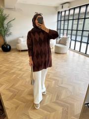 kahve 44155 yumoş triko kazak 2