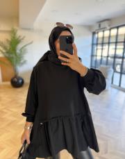 siyah garnili sweatshırt 2