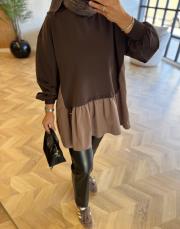 kahve garnili sweatshırt 5