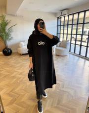siyah 3045 tunik elbise