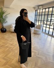 siyah 2514 triko elbise 2