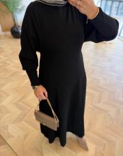 siyah 1504 triko elbise 5