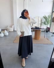 beyaz 5016 angora kazak