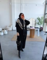 siyah 003 uzun angora hırka