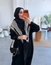 siyah 003 uzun angora hırka 2