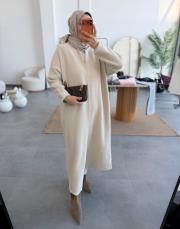 taş 003 uzun angora hırka 3