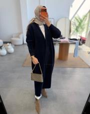 lacivert 003 uzun angora hırka