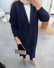 lacivert 003 uzun angora hırka 2