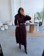 mürdüm 003 uzun angora hırka