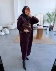 mürdüm 003 uzun angora hırka 2