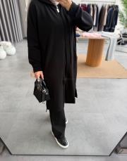 siyah fermuarlı midi boy takım 3