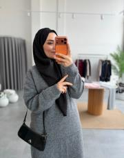 gri yumoş triko takım 2