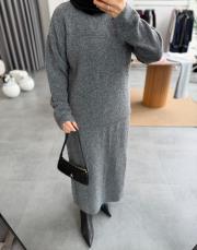 gri yumoş triko takım 3