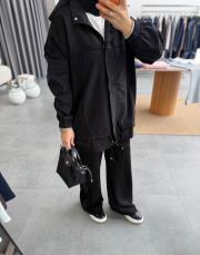 siyah garni detaylı bağcıklı takım 3