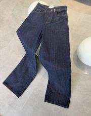 koyu lacivert likralı denim palazzo pantolon 3