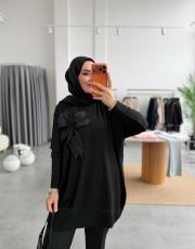 siyah lilyum merserize triko kazak 2