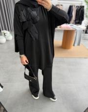 siyah lilyum merserize triko kazak 3