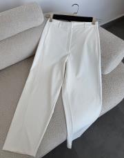 ekru 9957 havuç kesim kumaş pantolon 2