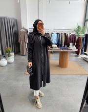 siyah 5675 fermuarlı araboy tunik kap