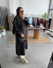 siyah 5675 fermuarlı araboy tunik kap 2