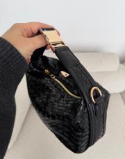 siyah örgü detaylı lora çanta 2