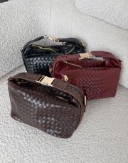 kahve örgü detaylı lora çanta 3