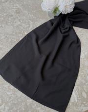 siyah organik pamuk şal