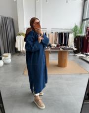 lacivert araboy denim gömlek kap 2