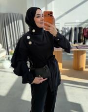 siyah 7140 pantolonlu takım 3