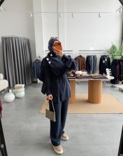 lacivert 7140 pantolonlu takım