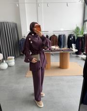 mürdüm 7140 pantolonlu takım 2