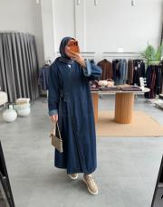 lacivert 2063 denim trench 2