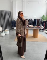 kahve 6492 payetli üçlü takım 3