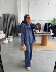 mavi 3101 pantolonlu takım