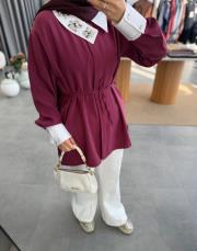 bordo 9007 gömlek 3