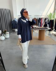 lacivert 9007 gömlek 2