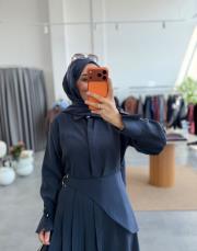 lacivert 4445 elbise 2