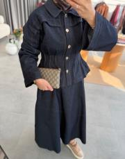 lacivert 2008 denim etekli takım 4