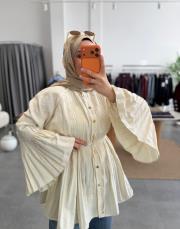 açık krem 8339 gömlek 2