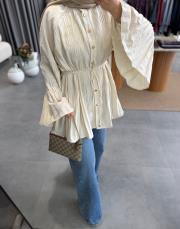 açık krem 8339 gömlek 3