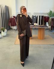 kahve 7177 ceket takım 5