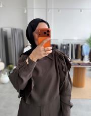 kahve 7198 pantolonlu takım 2