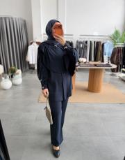 lacivert 7198 pantolonlu takım