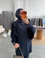 lacivert 7198 pantolonlu takım 2