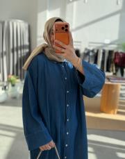 mavi 3129 yazlık tensel arabot gömlek kap 2